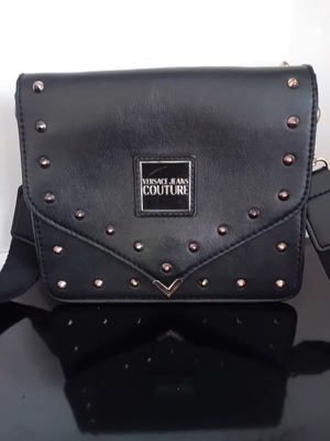 Versace Jeans Couture τσάντα χιαστί σαν καινούργια, μαύρη