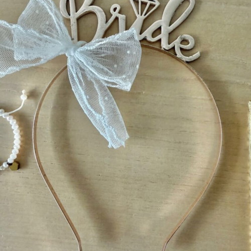 Bachelorette Bride to Be Set with Handmade Steel Earrings and Bracelet
