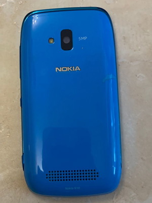 Nokia Lumia 610 used, blue, for spare parts