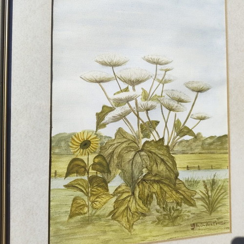 Original watercolor painting professionally framed, like new