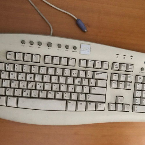 Microsoft Internet Keyboard RT9410 used, retro PS2 model