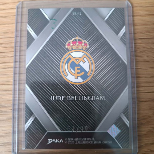 Jude Bellingham Real Madrid Numbered SSP Card 62/99, new