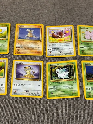 Pokemon TCG Jungle set 8 used cards