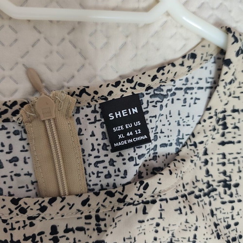 Dress Shein new, beige and black, size XL