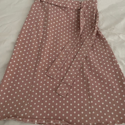 Compañía Fantástica pink polka dot skirt like new, size S
