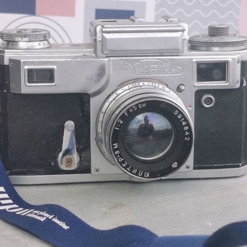 Kiev 4 camera with Jupiter-8 50mm f2 lens used