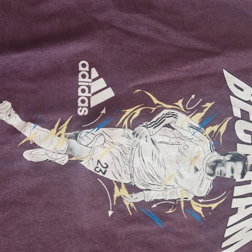 Adidas t-shirt used, size 11-12 years with Beckham print