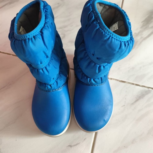 Crocs kids boots like new, blue, size 27-28