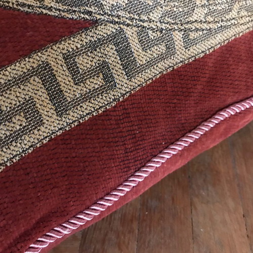 Large decorative pillow retro vintage antique unused