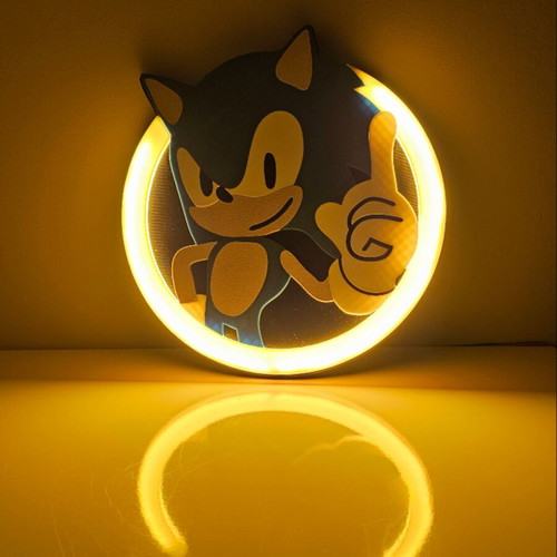 Sonic Ring Lamp like new, 23 cm diameter, USB powered