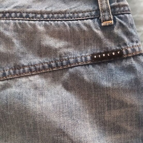Sisley denim φούστα pencil midi σαν καινούργιο, μπλε, μεγέθη M-L