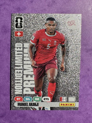 Panini FIFA 365 Adrenalyn XL 2026 Manuel Akanji κάρτα Premium Limited Edition καινούργια