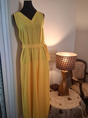 Wide-leg jumpsuit new, one size, yellow