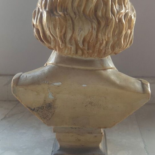 Beethoven bust used, made of stone material, height 30 cm