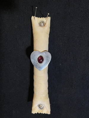 Silver ring with garnet new