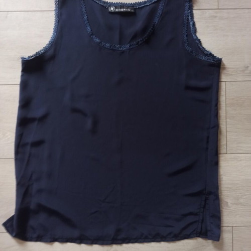Blue satin top XL used