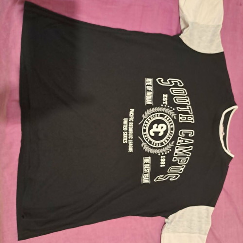South Campus T-shirt 100% cotton, small, black
