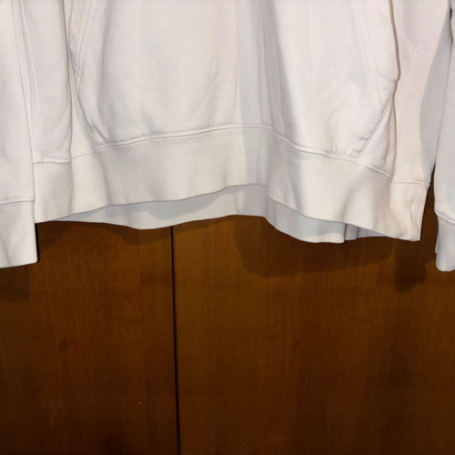 Nike hoodie white with multicolor swoosh like new, XL