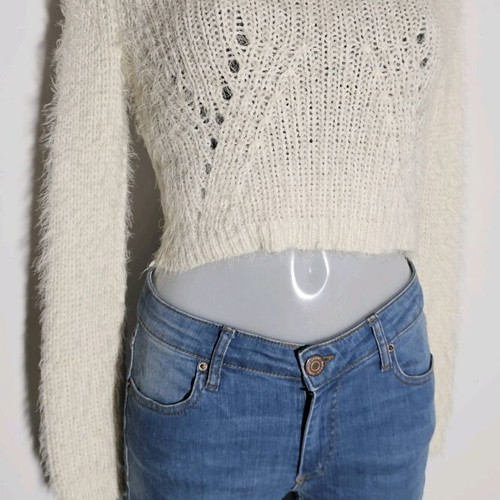 Divided knitted top by H&M like new, soft, ecru color
