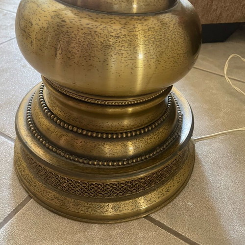 Bronze table lamp used, vintage