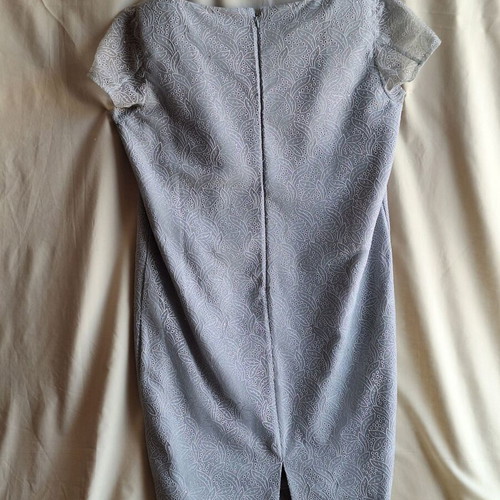Grey Lace Midi Dress Large, like new