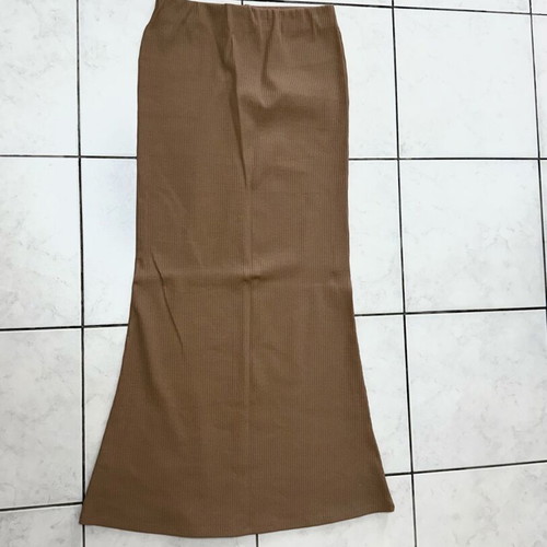 Zara maxi skirt new, 95% cotton, mermaid nude taupe high-waisted