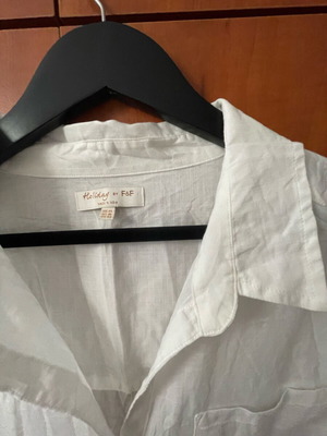 Γυναικείο πουκάμισο μακρύ μέγεθος L σαν καινούργιο, άσπρο