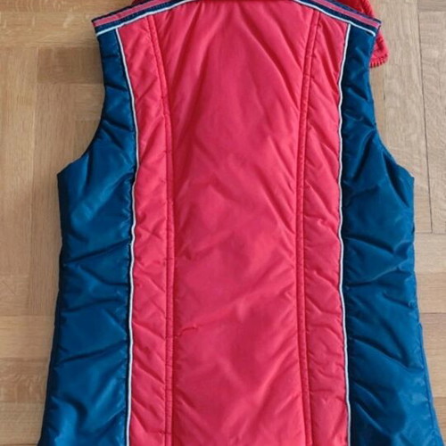 Gas sleeveless vest like new, blue and red, size S