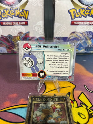 Pokemon card Poliwhirl blue Topps TV animation μεταχειρισμένο