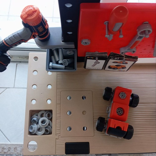Smoby Black and Decker Workbench used