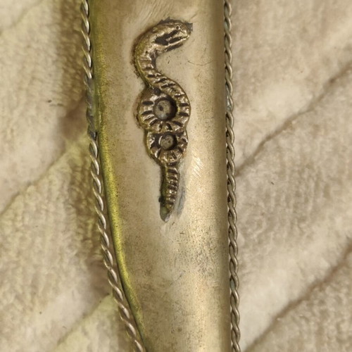 Decorative knife/kama with sheath inspired by Balkan and Caucasian blades like khanjar