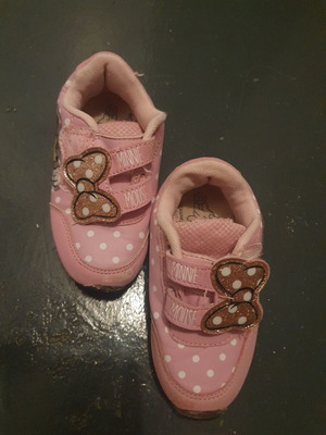 Детски обувки Minnie Mouse употребявани, номер 21, розови