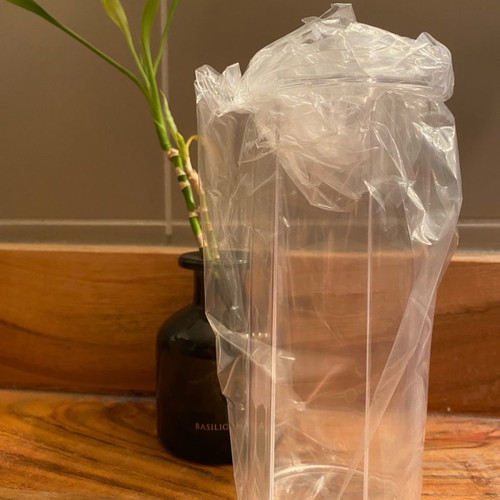 Plexi glass cotton holder new for bathroom