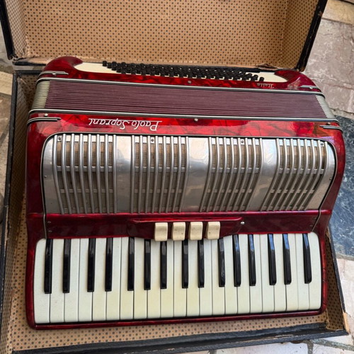 Paolo Soprani accordion used, antique in good condition