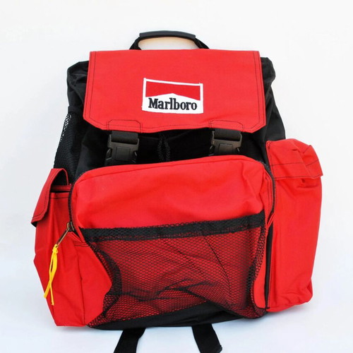 Vintage Marlboro Adventure Team backpack like new, black and red