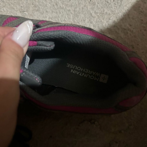 Women's hiking shoes used once, size 38, pink