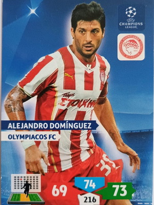 Chori Dominguez Olympiacos collectible card