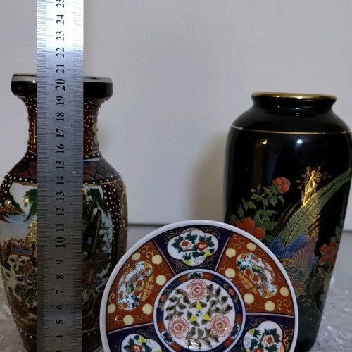 Decorative vase set like new, height 20 cm
