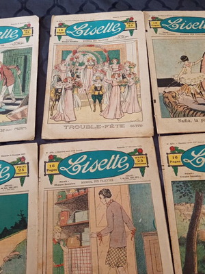 Lisette French magazines used, set of 6 from 1929