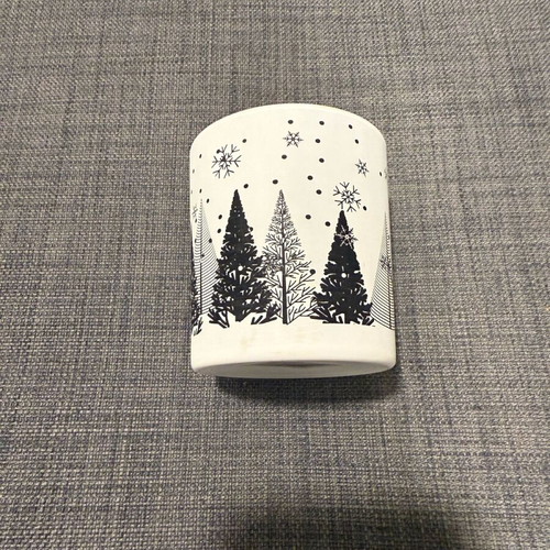 Cup candle holder with Christmas motifs new