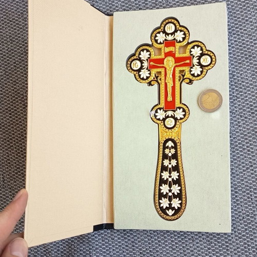 Blessing and Sanctification Cross new, bronze with enamel