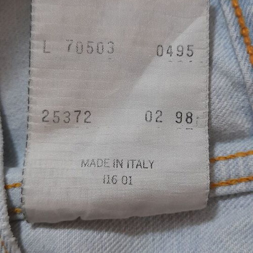 Levi's 70503 04 vintage denim jacket, size L, light blue