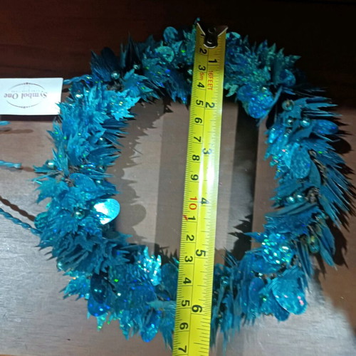 Vintage 90s Christmas wreath new with sequins