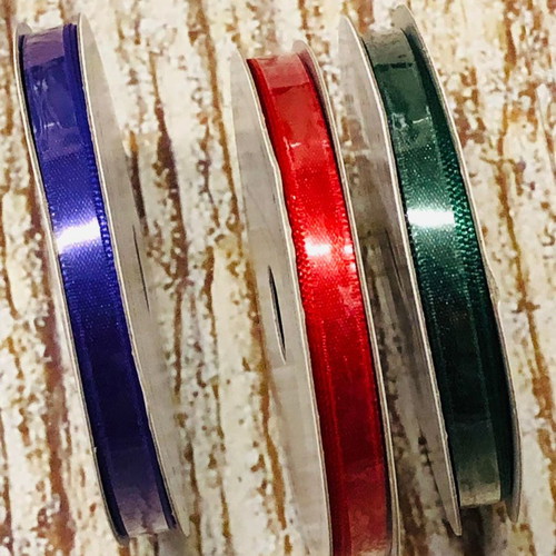 Gift wrapping ribbons pack 3 pcs new, nylon