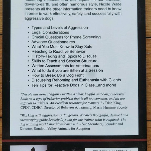 Getting a Grip on Aggression Cases book like new for dog aggression behavior
