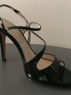 Casadei Πέδιλα Μαύρα Με Ψηλό Τακούνι Καινούργια, Μέγεθος 38