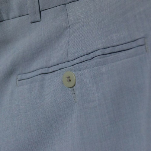 Suit gray and light blue like new, pants size 46 jacket 52