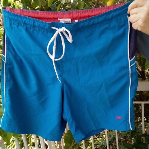 Speedo men's swimwear used blue Large