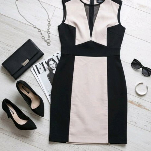 Miss Selfridge dress new, size M/L with transparent front