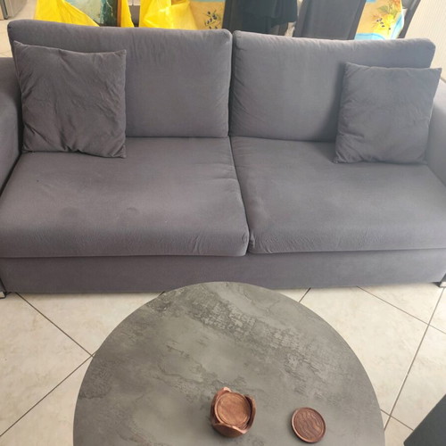 Sofas three-seater, two-seater and armchair like new